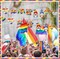 36 Pcs LGBT Pride Wood Hanging Ornaments LGBT Pride Rainbow Pendant Slices Tags Hanging Decoration Wood Gay Pride Ornament for Birthday Party Anniversary Home Tree Decor, 12 Styles